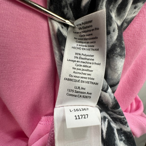 LuLaRoe Amber Hoodie Womens Small Pink Floral Breast Cancer Ribbon Pullover S - Picture 5 of 10
